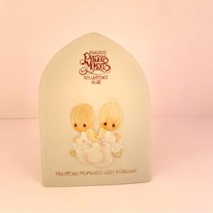 Precious Moments Collector's Club Plaque Precious Moments Last Forever